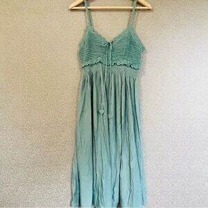 🆕S/M Elsie & Zoey Crochet Bodice Maxi Dress NWT